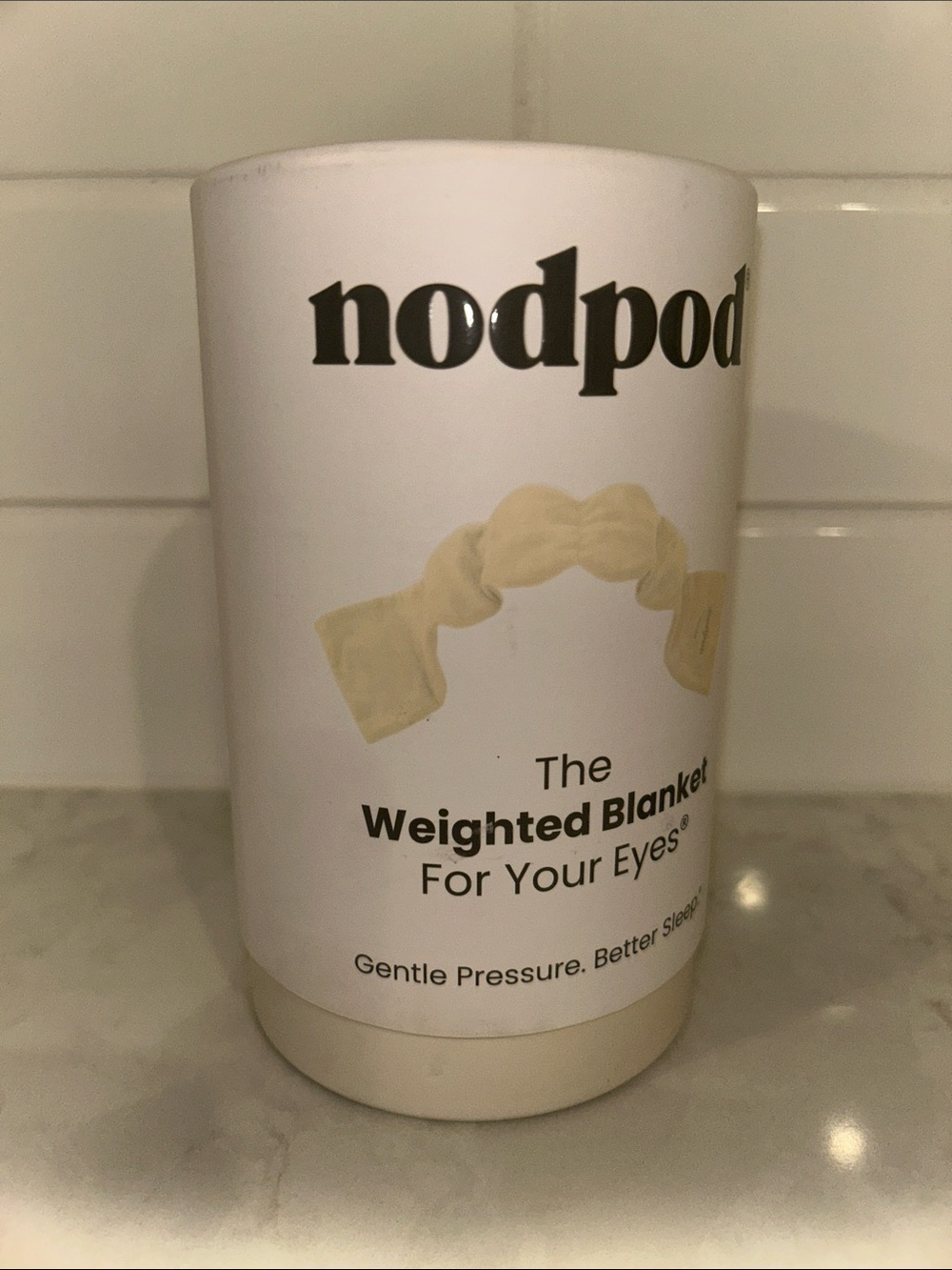 nodpod weighted blanket for eyes New bone 9 oz